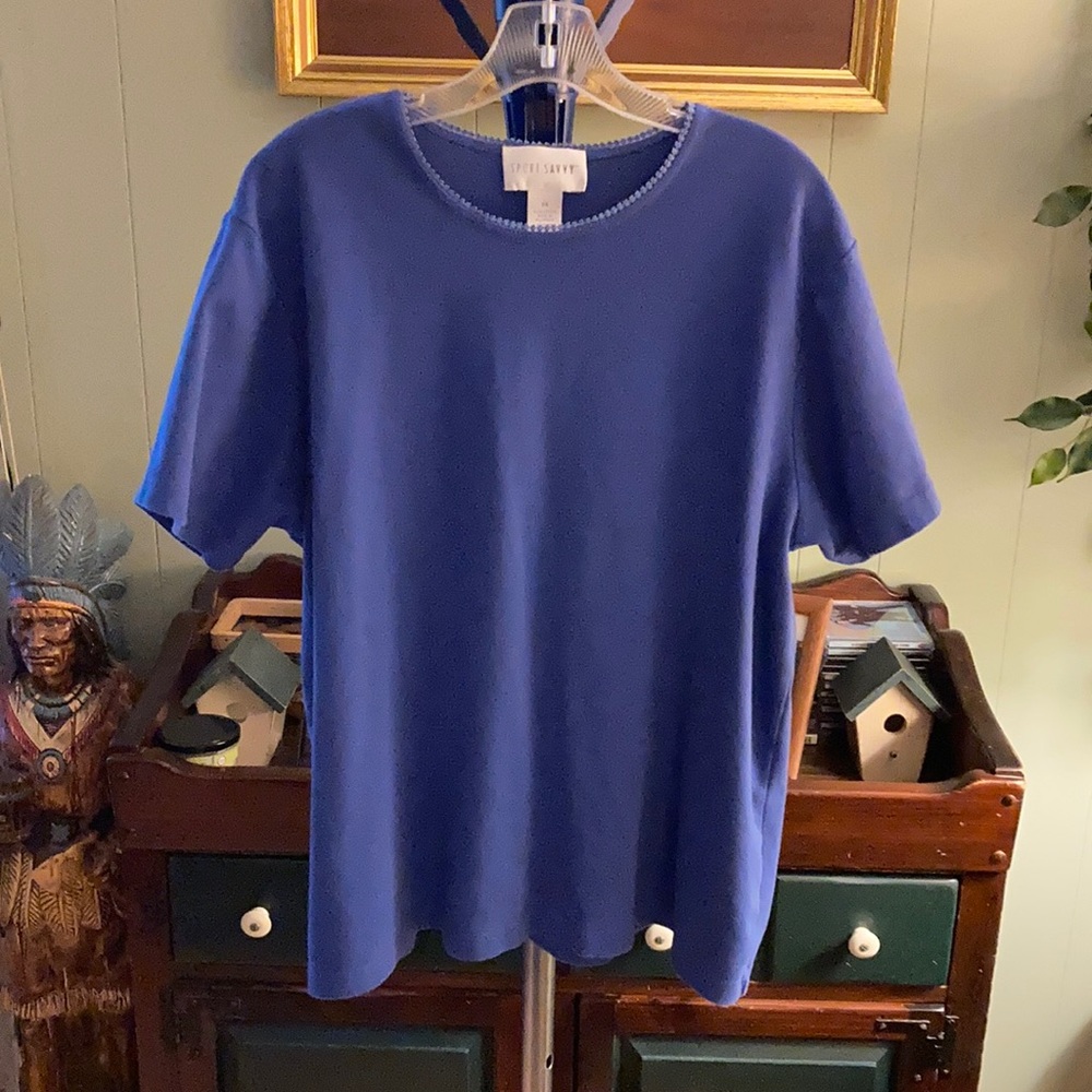 Sport Savvy short sleeve cotton top 2X